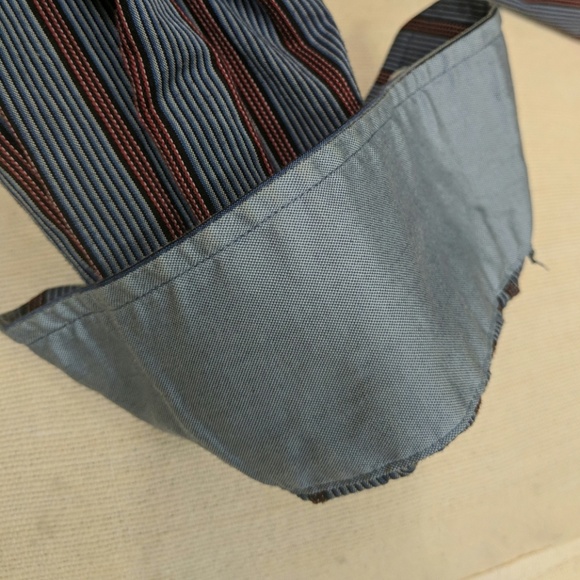 Unique Blue and Red Stripe Shirt - Picture 2 of 2